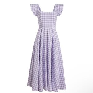 Hill House The Daphne Dress Lilac Dot